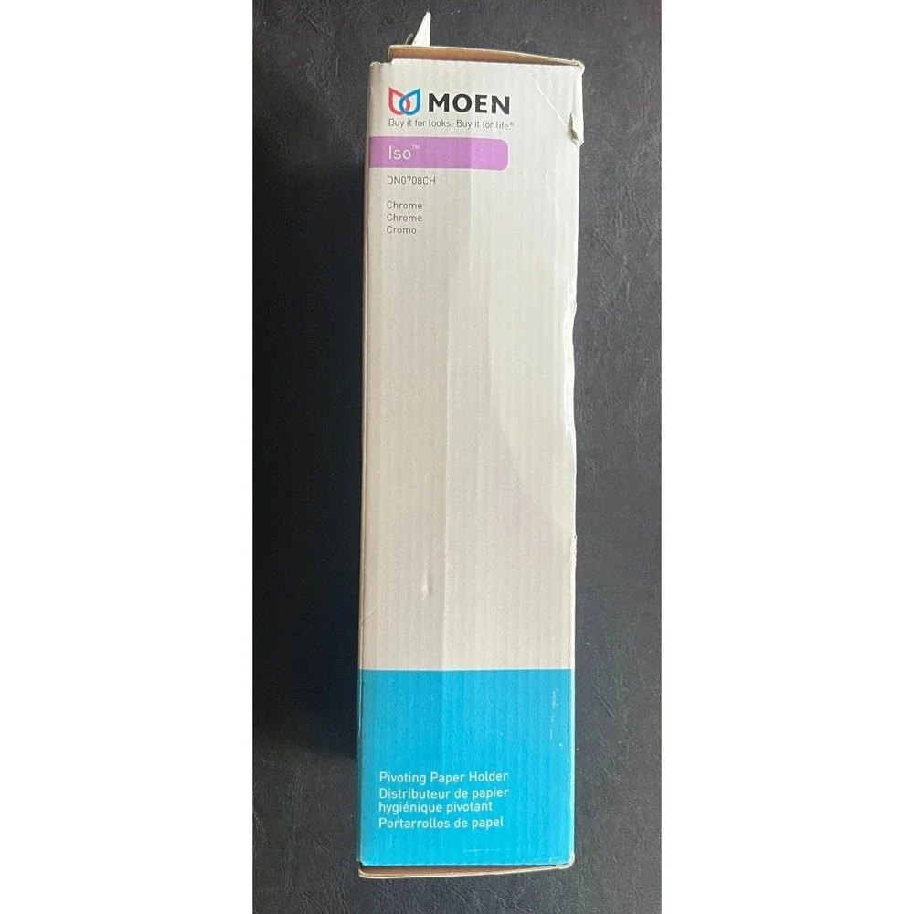 Moen Iso Pivoting Paper Holder  DN0708CH Modern Bathroom Toilet Tissue Roll